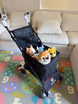 Wedyvko Pet Stroller Black Foldable