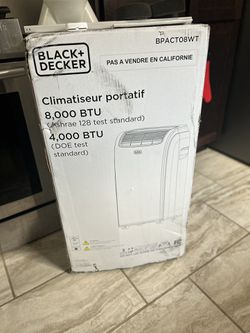 BLACK+DECKER 12,500 BTU, 8,000 BTU (SACC/CEC) Portable Air