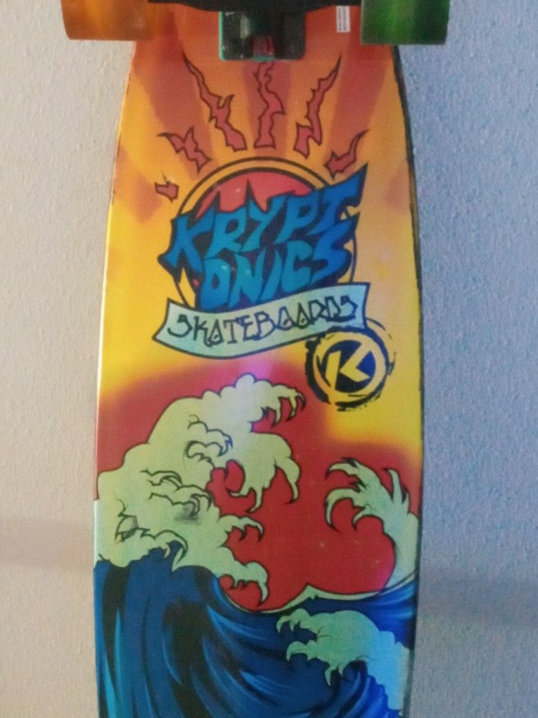 This is a Kryptonics 36" longboard skateboard