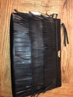 Black fringe Victoria Secret Bag