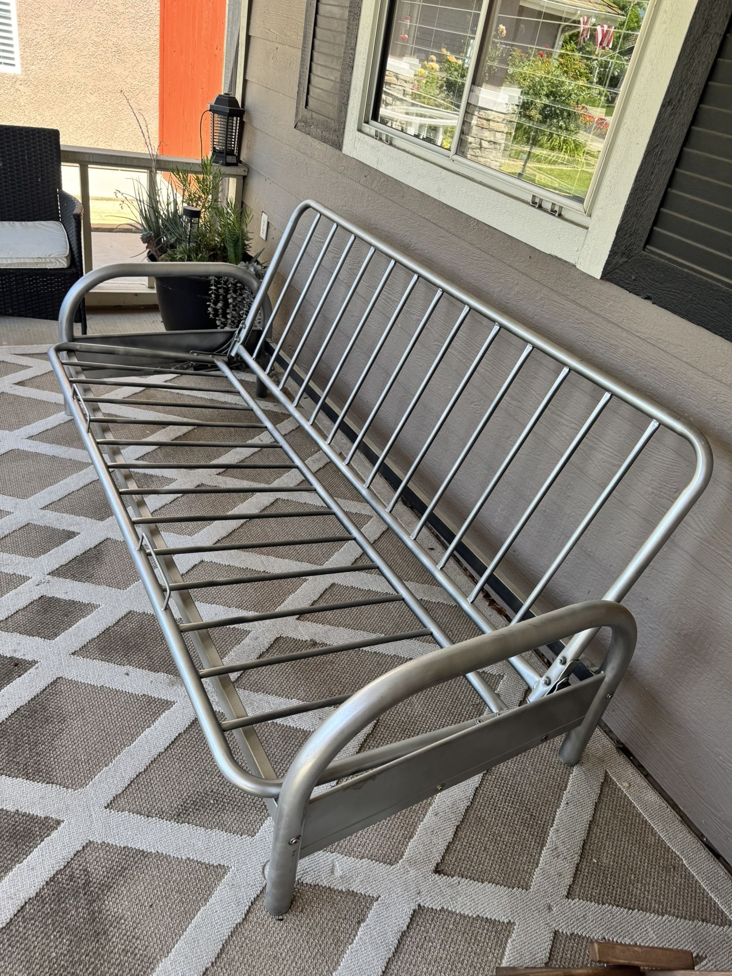 Futon Bed (turn into sofa) with free Mattress