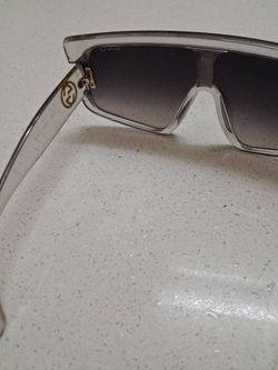 Gucci Flat Top Sunglasses Clear Frame
