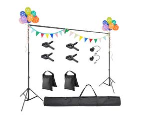10ft Backdrop Stand Photo Video Studio Adjustable Background Support System Kit - Photo Equipment - Father's Day Sale