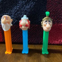 PEZ Dispenser Lot Of 3 Series B Asterix 1997 Euro