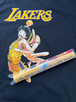 LA Lakers x One Piece Luffy Limited Edition T-Shirt – Size L/XL and Poster *Brand New*