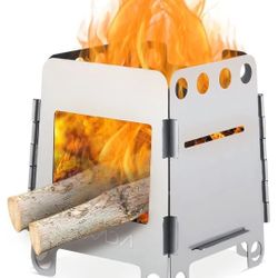 Portable Wood Stove And Cooking Set