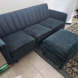 Couch with Ottoman