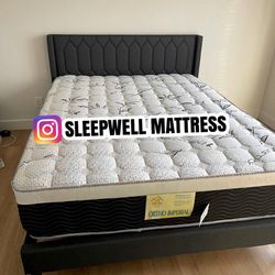 New Queen Bed Frame With Matress 