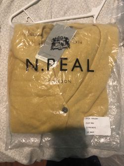 NWT N.Peal 100% Cashmere Cardigan