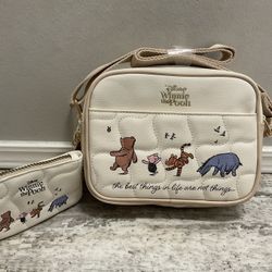 NWT Winnie The Pooh Crossbody Bag Amd Mini Wallet