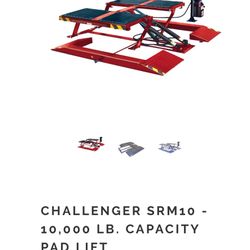 Challenge Mid Rise Auto Car Lift Make By Snap on Company