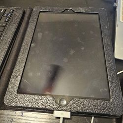 IPad with keyboard case