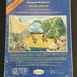 Dungeons & Dragons Module X1 - Isle of Dread 1981 TSR#9043