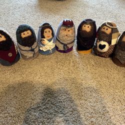 Knit Wool Felt Nativity