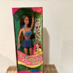 Vintage 1998 Barbie Butterfly Art Teresa Doll Mattel #20362 