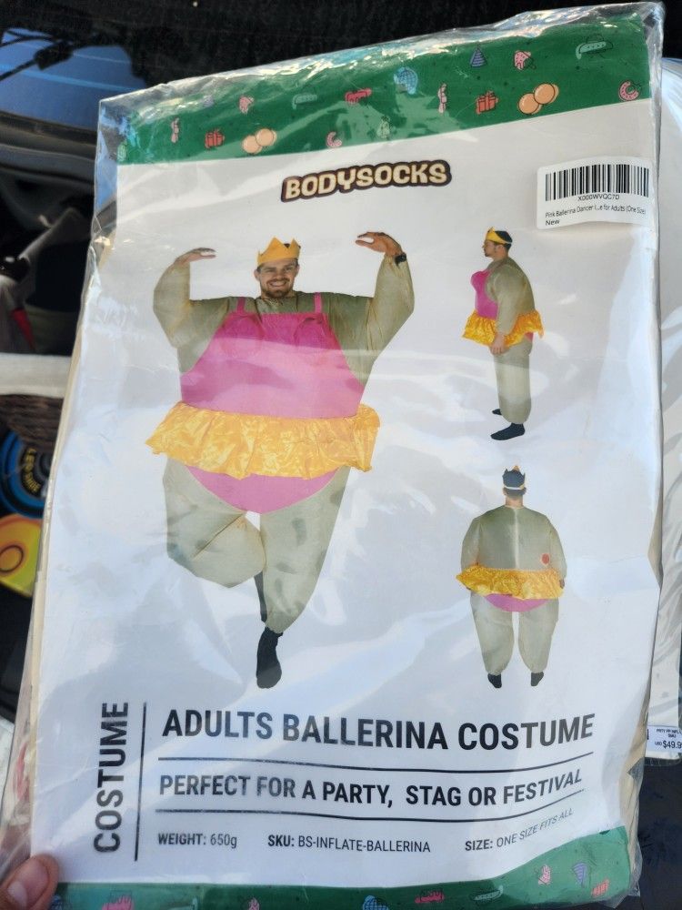 Inflatable Ballerina Costume!