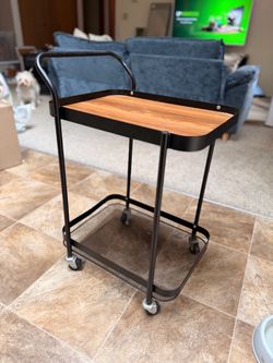 *** MOVE OUT SALE Rolling 2-Tier Utility / Bar Cart