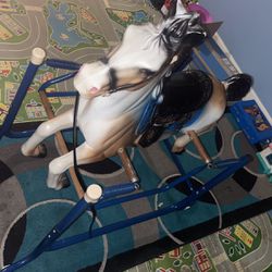 Metal And Plastic Rocking Horse Toy 