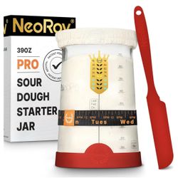 Pro Sourdough Starter Kit - 39 Oz Glass Sourdough Starter Jar