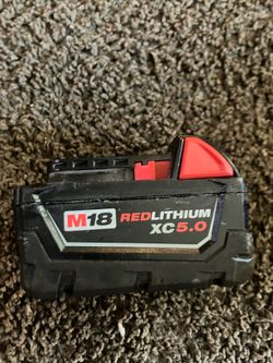 Milwaukee 5.0 red lithium battery