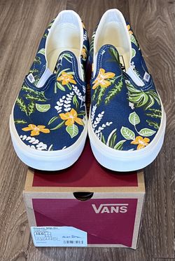 Vans Classic Slip-On - Floral Navy - Mens Size 10