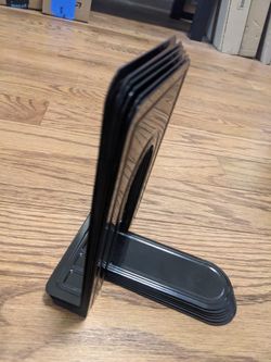 Heavy Duty Metal Bookends - Set Of 3 (6 Total)