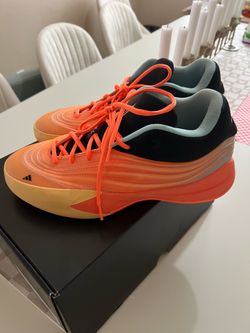 adidas Dame X Basketball   Orange Sneakers Athletic Shoes JQ9467