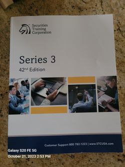 Series 3 Exam Prep Book