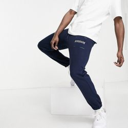 Arcminute slim fit jersey sweatpants Navy Size M