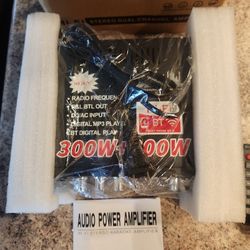 Power Amplier Bluetooth /usb /sd Card New With Remote 