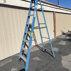 8ft Fiberglass Later 250  Lb Load Capacitó Olmosf New Good Working Conditio