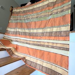 Colorful Striped Shower Curtain Panel – 72” x 72”