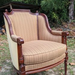 Custom Ordered 'Hickory Oak Co.' Wing Back Chair