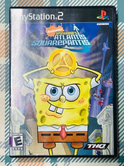 SpongeBob's Atlantis SquarePantis (PlayStation 2, 2007) Tested Fast Shipping T28