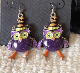 Adorable Halloween Owl Earrings