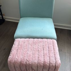 Accent Chair With Ottoman