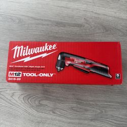 Milwaukee M12 12V Lithium-Ion Cordless 3/8 in. Right Angle Drill (Tool-Only)