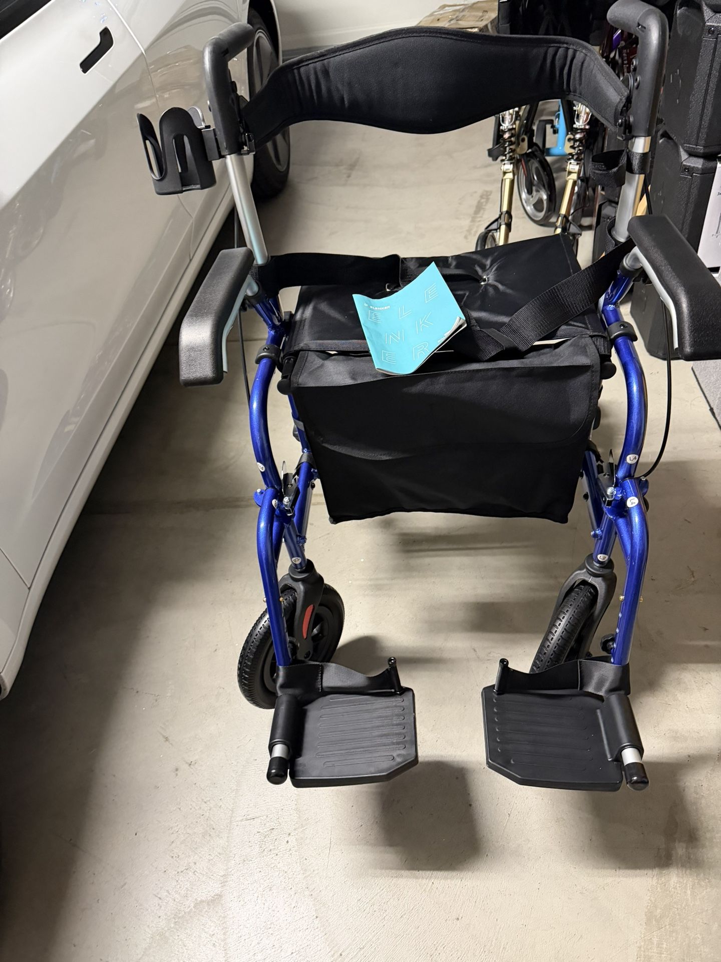 Wheel Chair And Walker Two In One