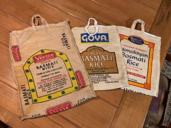 Vintage Rice Bags & Reindeer Canvas Bag