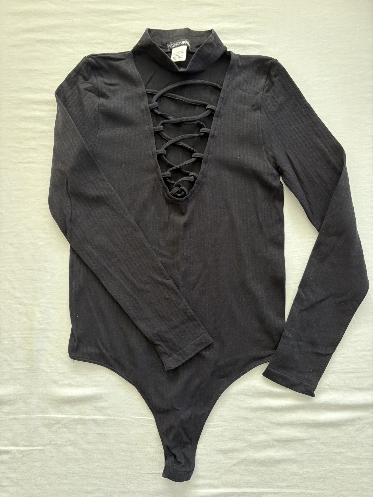 Black Long Sleeve Bodysuit