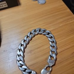 Heavy Italian Sterling Silver Bracelet – 925