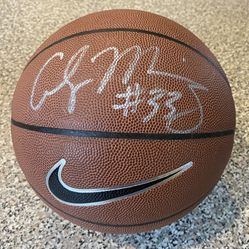 MIAMI HEAT ALONZO MOURNING SIGNED BALL 🏀 