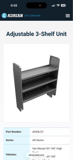 Van Shelving / Adrian Steel / Need it gone
