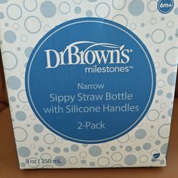 Dr Brown's Milestones Narrow Sippy Straw Bottles