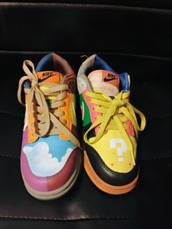 Nike Dunk Low Custom Painted Sneakers