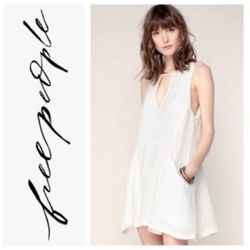 LIKE NEW!  Free People Smooth Sailing Sleeveless Gauzy Mini Dress (S)