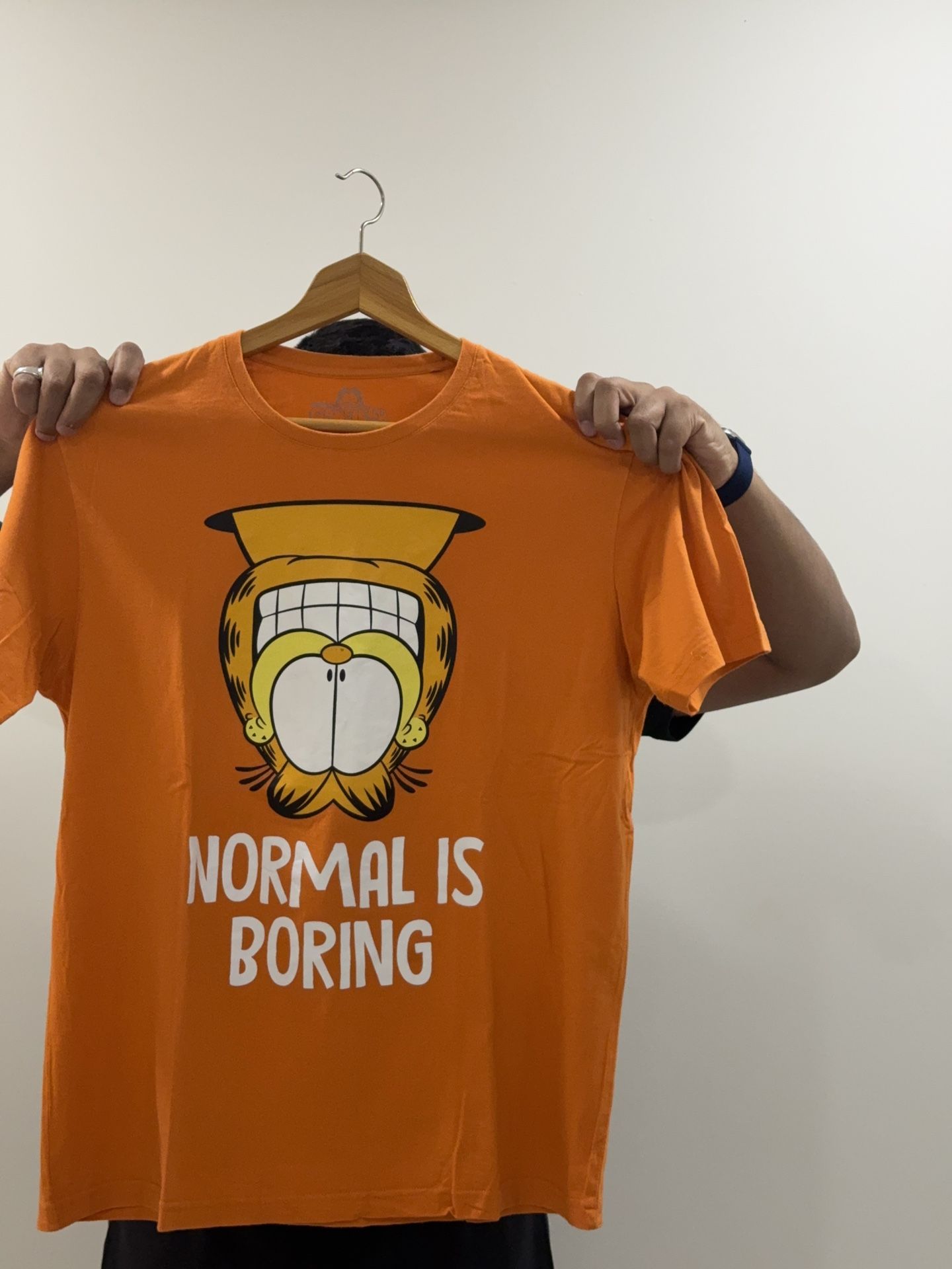 Men Garfield T Shirt Size L