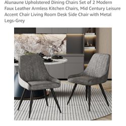 Table Chairs/ New…..Color Gray