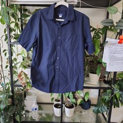 Mens Short Sleeve Button Up