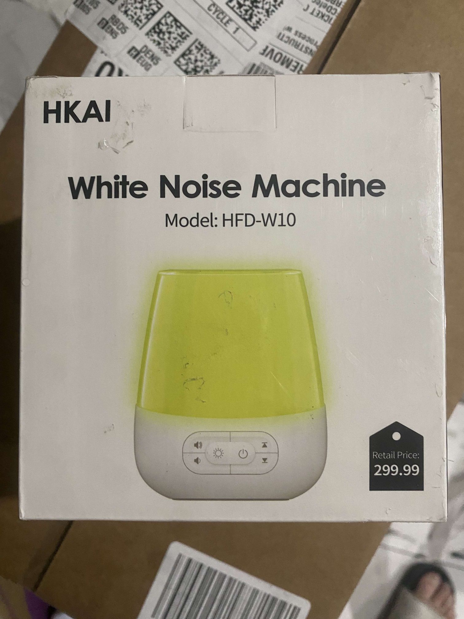 HKAI Baby Sound Machine White Noise Toddler Sleep Trainer Night Light